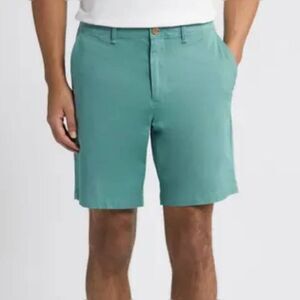 Original Penguin Flat Front Cotton Chino Shorts Size 36